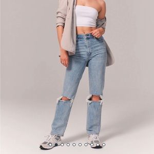 Abercrombie & Fitch 90’s straight ultra high rise jeans